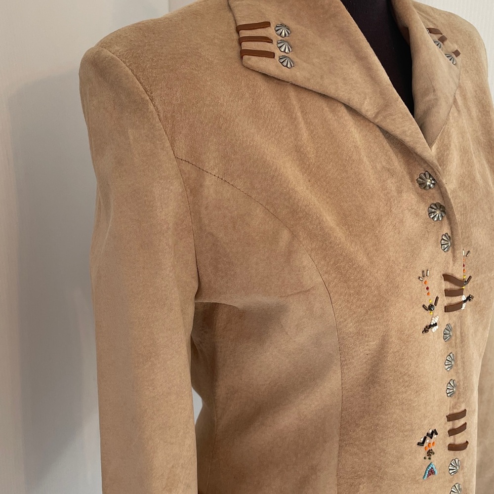 Frontier Suede Leather Jacket Medium - image 4